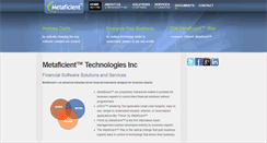 Desktop Screenshot of metaficient.com