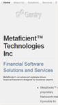Mobile Screenshot of metaficient.com